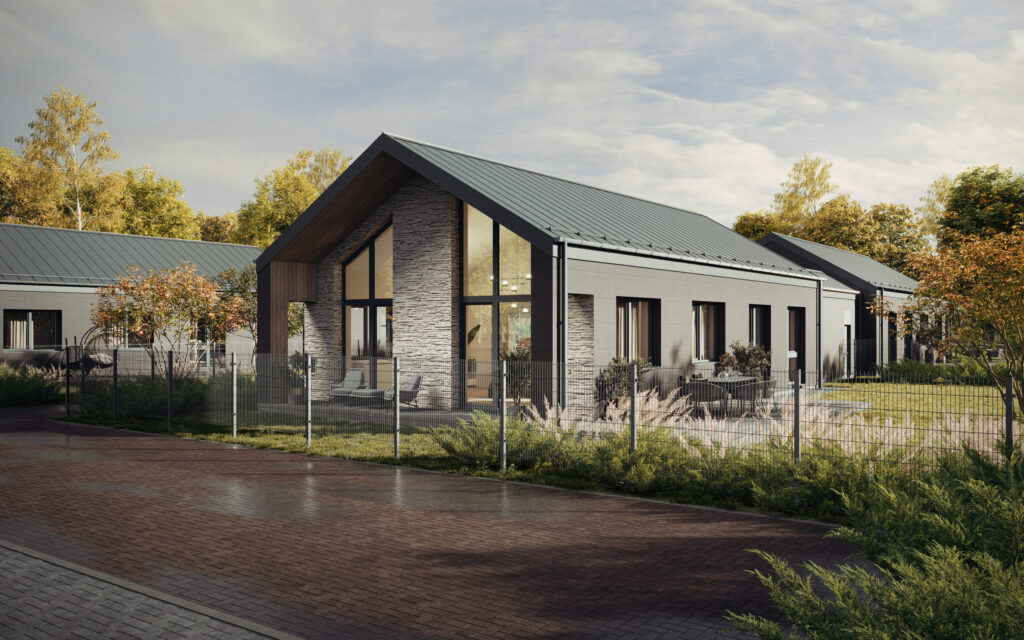 Spanguolių takai (Kikilių g. 2 - 68) - Row housing - visualization