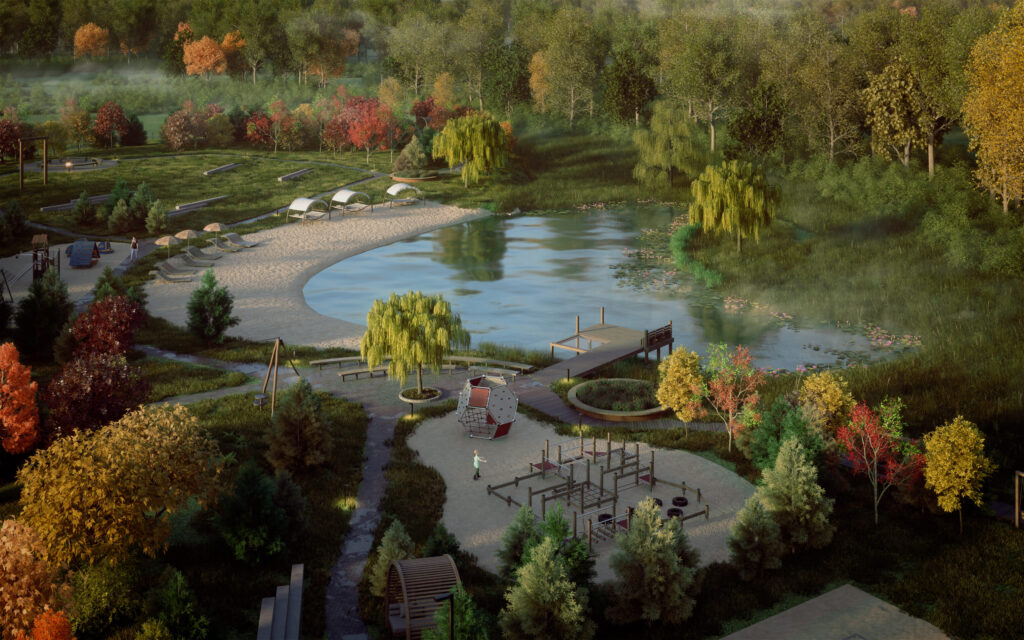 Spanguolių takai (Kikilių g. 2 - 68) - Row housing - visualization