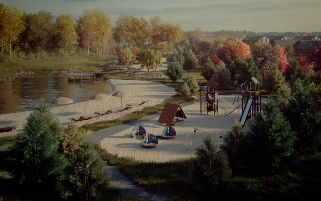 Spanguolių takai (Kikilių g. 2 - 68) - Row housing - visualization