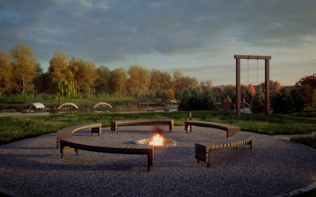 Spanguolių takai (Kikilių g. 2 - 68) - Row housing - visualization