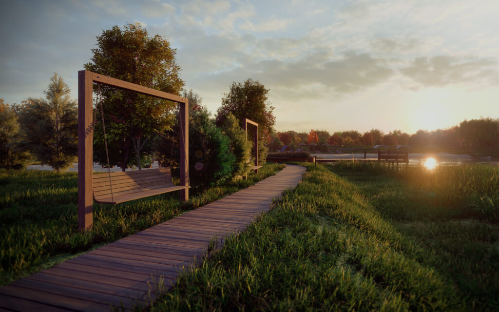 Spanguolių takai (Kikilių g. 2 - 68) - Row housing - visualization