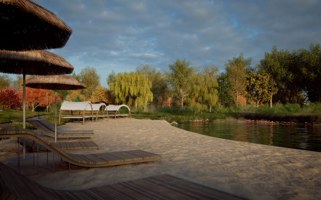 Spanguolių takai (Kikilių g. 2 - 68) - Row housing - visualization