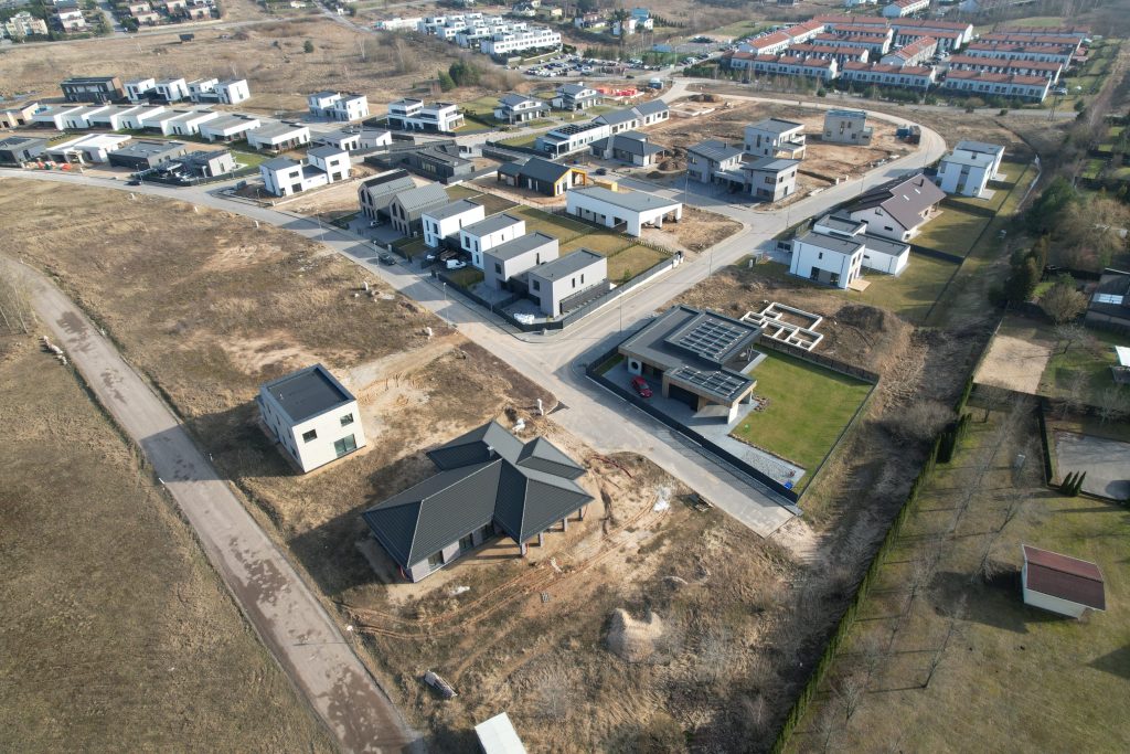 Bendorių-Vilnius (Minties g. 1, 2, 3, - 21, Panoramos g. 1, 2, 3 - 36, Gausos g. 1, 2, 3, 4, 5) - Land plots - construction photos