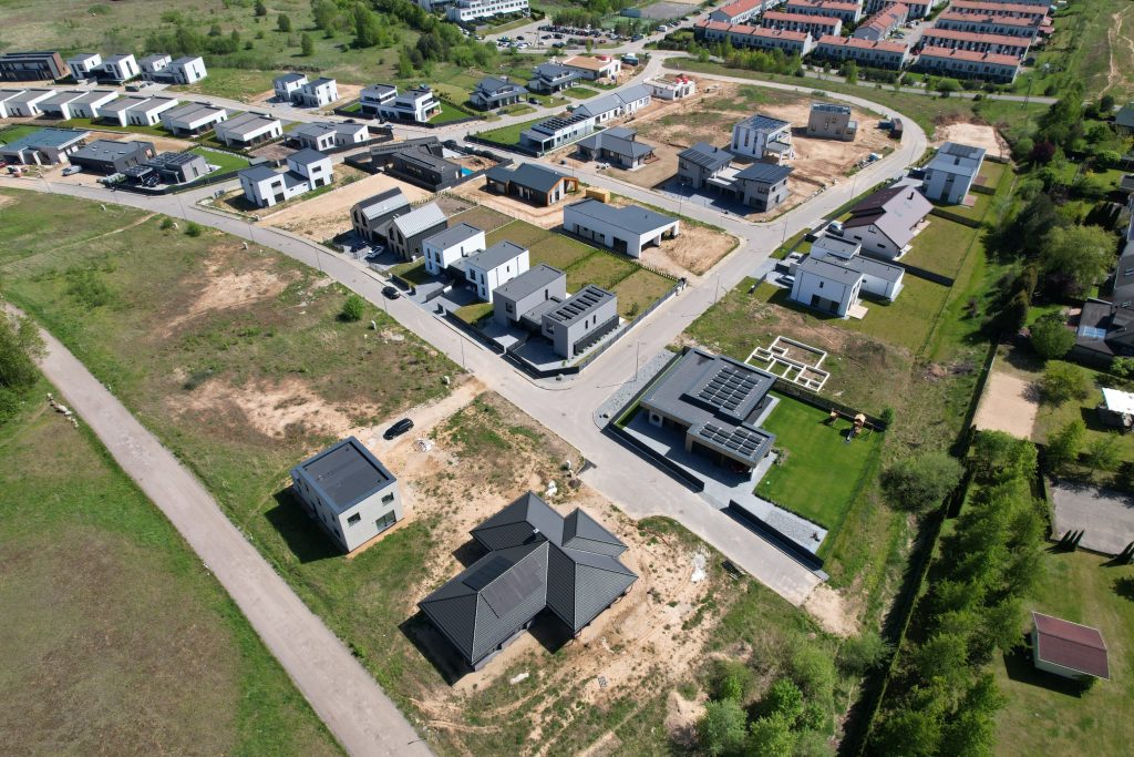 Bendorių-Vilnius (Minties g. 1, 2, 3, - 21, Panoramos g. 1, 2, 3 - 36, Gausos g. 1, 2, 3, 4, 5) - Land plots - construction photos