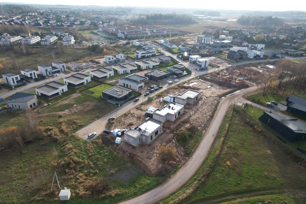 Bendorių-Vilnius (Minties g. 1, 2, 3, - 21, Panoramos g. 1, 2, 3 - 36, Gausos g. 1, 2, 3, 4, 5) - Land plots - construction photos