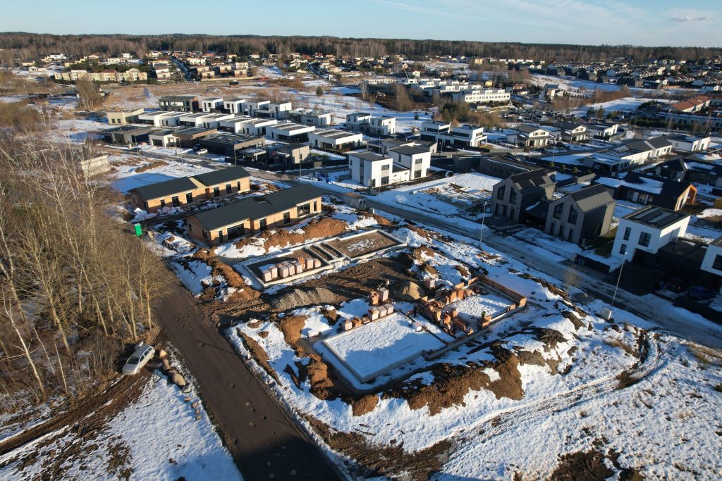 Bendorių-Vilnius (Minties g. 1, 2, 3, - 21, Panoramos g. 1, 2, 3 - 36, Gausos g. 1, 2, 3, 4, 5) - Maatükid - ehituse fotod