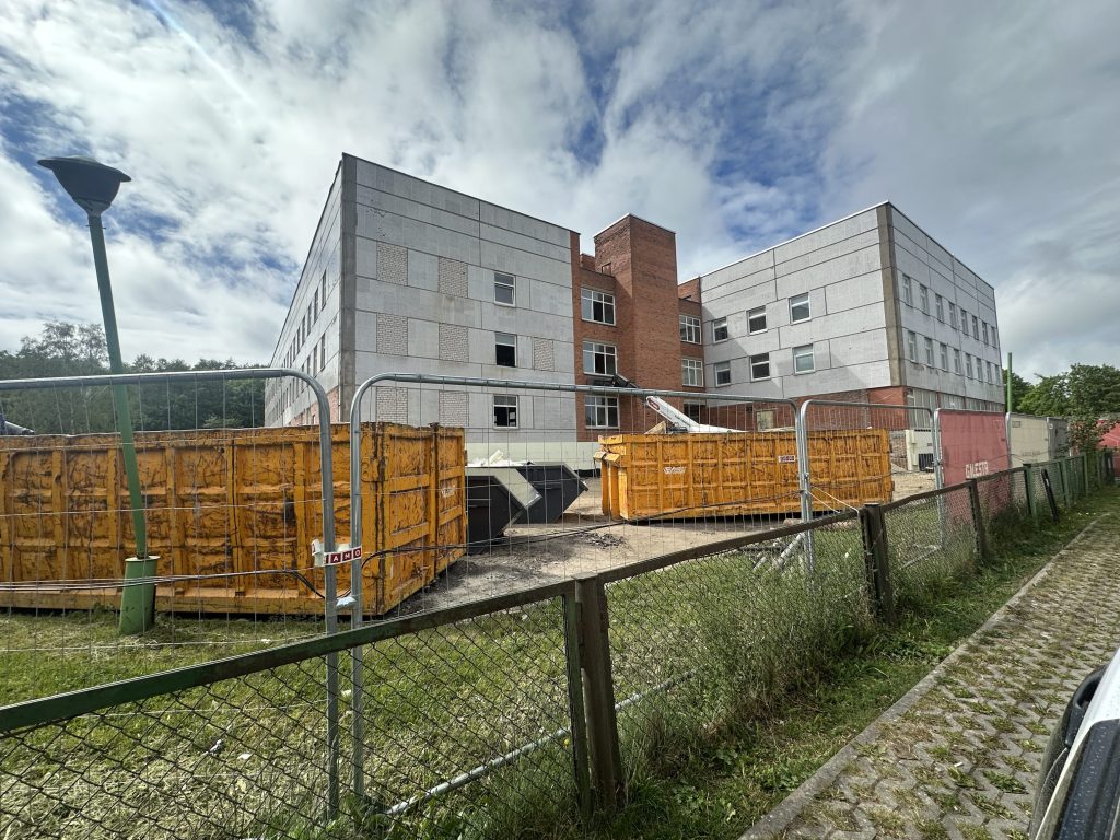 Infekcinių ligų departamentas prie Klaipėdos univesitetinės ligoninės (Liepojos g. 39) - Hospital - construction photos