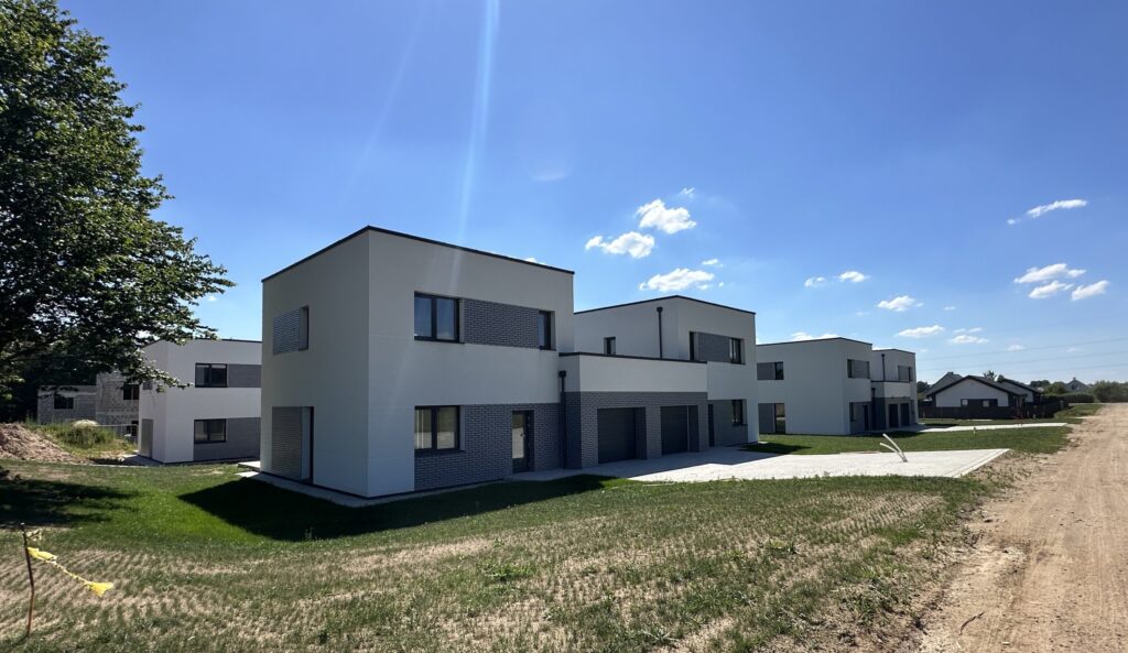 Matiškių terasos (Matiškių g. 71, 73, 75, 77, 79, 81, 83, 85) - Row housing - construction photos