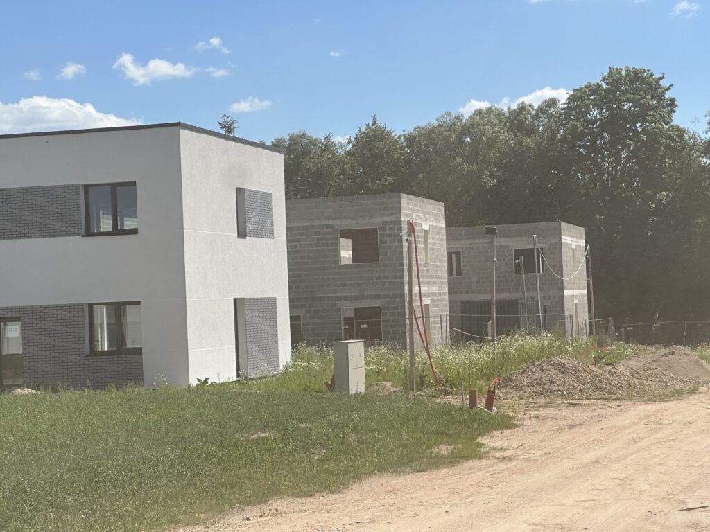 Matiškių terasos (Matiškių g. 71, 73, 75, 77, 79, 81, 83, 85) - Row housing - construction photos