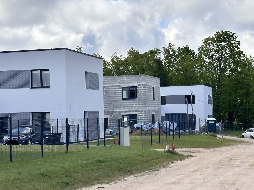 Matiškių terasos (Matiškių g. 71, 73, 75, 77, 79, 81, 83, 85) - Row housing - construction photos