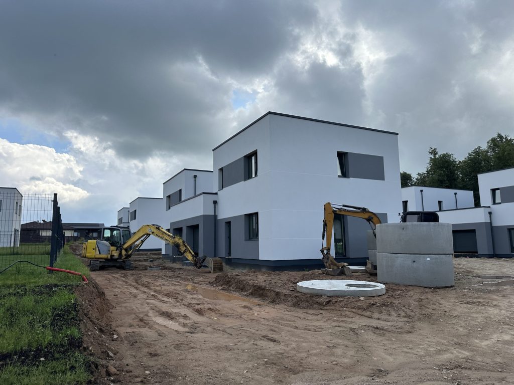 Matiškių terasos (Matiškių g. 71, 73, 75, 77, 79, 81, 83, 85) - Row housing - construction photos