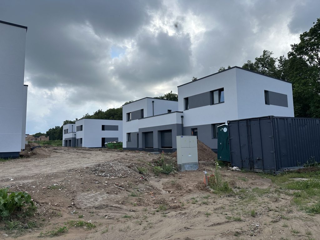 Matiškių terasos (Matiškių g. 71, 73, 75, 77, 79, 81, 83, 85) - Row housing - construction photos
