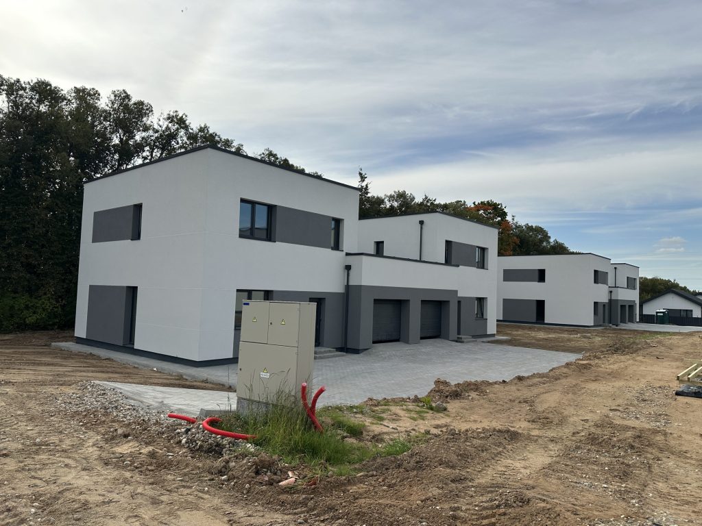 Matiškių terasos (Matiškių g. 71, 73, 75, 77, 79, 81, 83, 85) - Row housing - construction photos