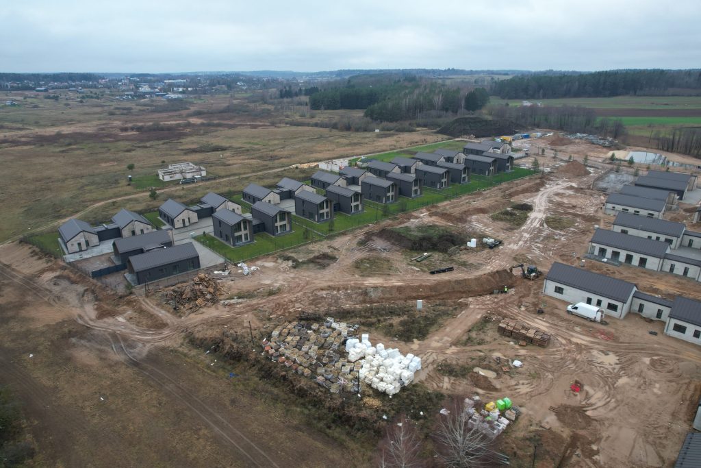 Spanguolių takai (Kikilių g. 2 - 68) - Row housing - construction photos