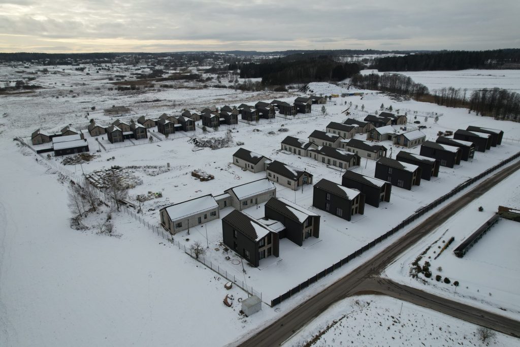Spanguolių takai (Kikilių g. 2 - 68) - Row housing - construction photos