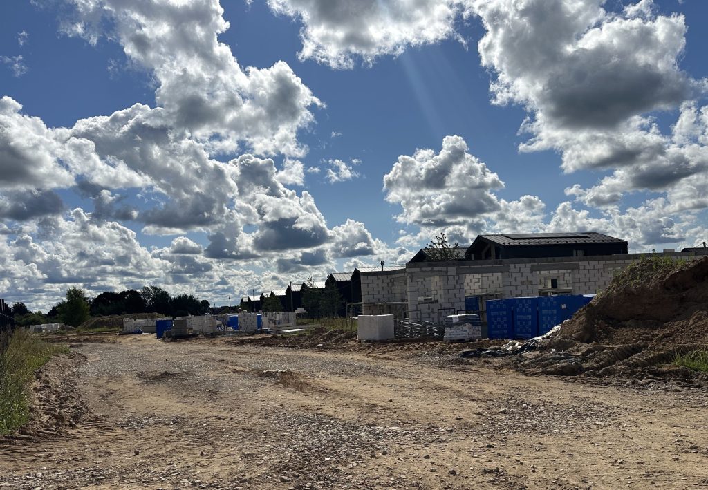 Spanguolių takai (Kikilių g. 2 - 68) - Row housing - construction photos