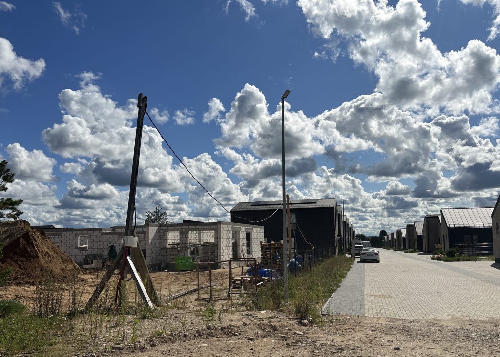 Spanguolių takai (Kikilių g. 2 - 68) - Row housing - construction photos