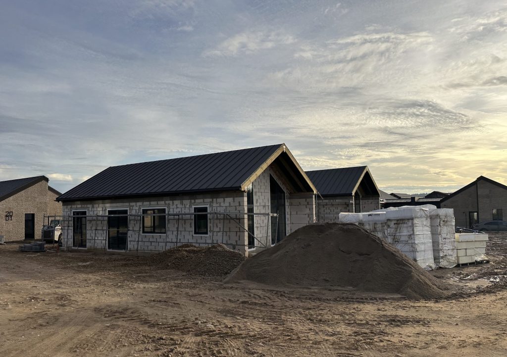 Spanguolių takai (Kikilių g. 2 - 68) - Row housing - construction photos