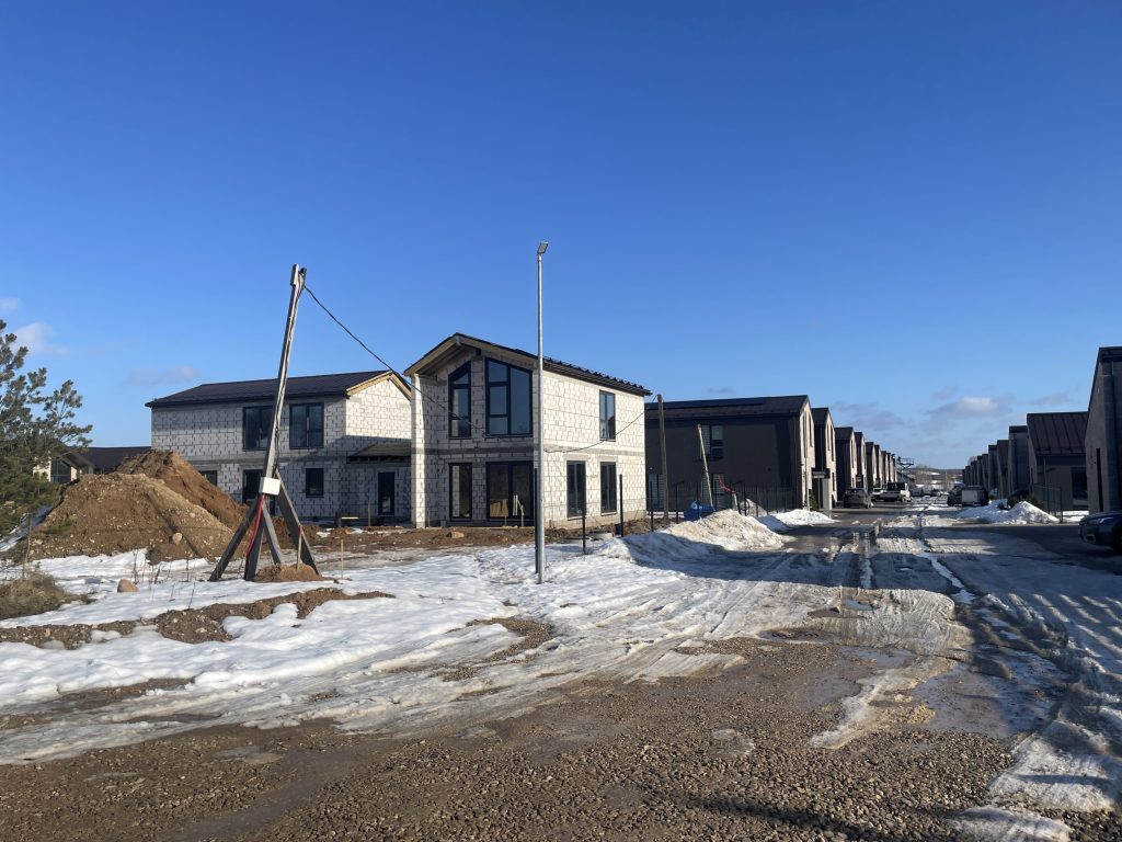 Spanguolių takai (Kikilių g. 2 - 68) - Row housing - construction photos