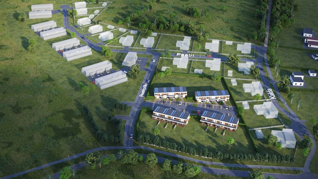 Kaldasalu kodud (Peetri 7/3, 7/4, 7/5, 7/6) (Peetri 7/3, 7/4, 7/5, 7/6) - Rindu mājas - vizualizācija