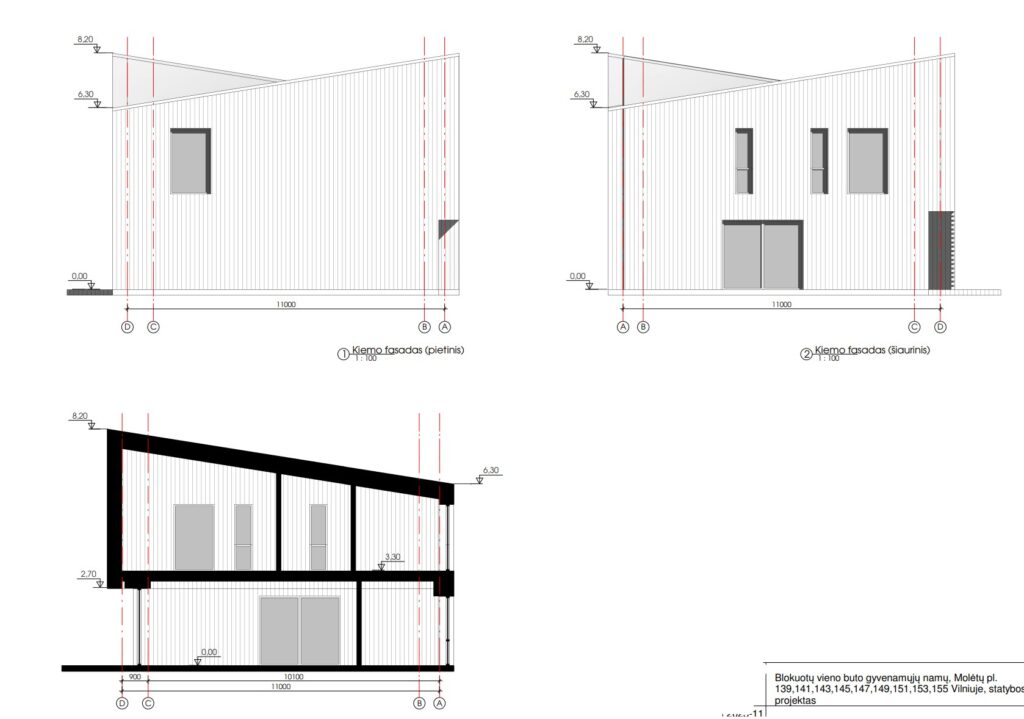 Molėtų pl. 139, 141, 143, 145, 147, 149, 151, 153, 155 (Molėtų pl. 139, 141, 143, 145, 147, 149, 151, 153, 155) - Row housing - visualization