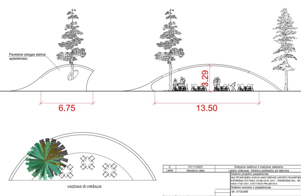 Multifunkcinė laisvalaikio erdvė Santakos g. Grigiškėse (Santakos g.) - Sports field or court - visualization