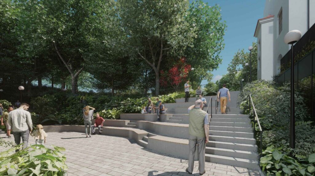 Ričardo Gavelio skveras (K. Vanagėlio g.) - Skveras - vizualizacija