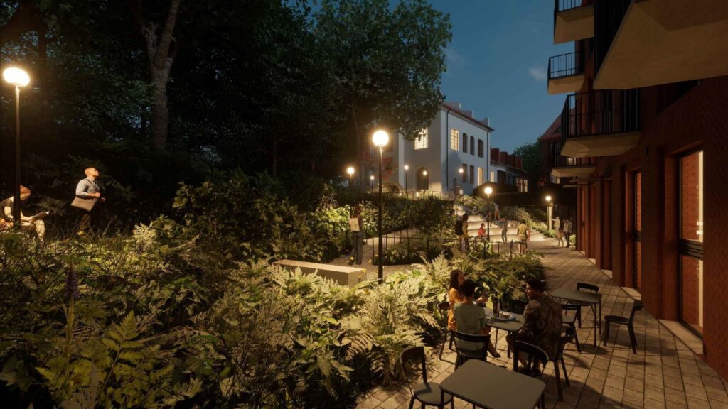 Ričardo Gavelio skveras (K. Vanagėlio g.) - Skveras - vizualizacija