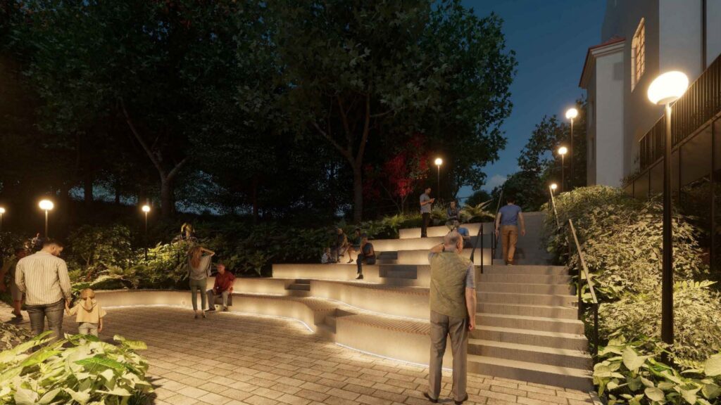 Ričardo Gavelio skveras (K. Vanagėlio g.) - Skveras - vizualizacija