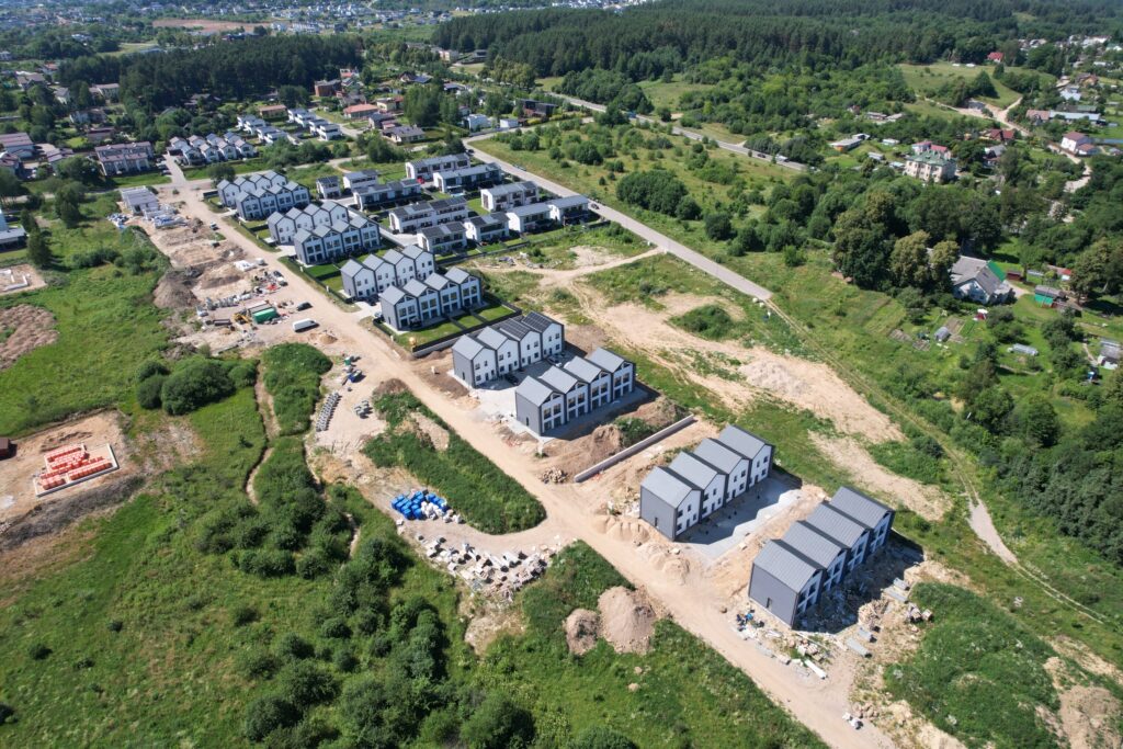 Jokūbo Šimkevičiaus g. kvartalas 4 etapas (Jokūbo Šimkevičiaus g. 22, 24) - Row housing - construction photos