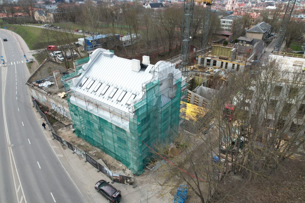 Vilniaus džiazas (verslo centras) (K. Vanagėlio g. 11) - Office center - construction photos