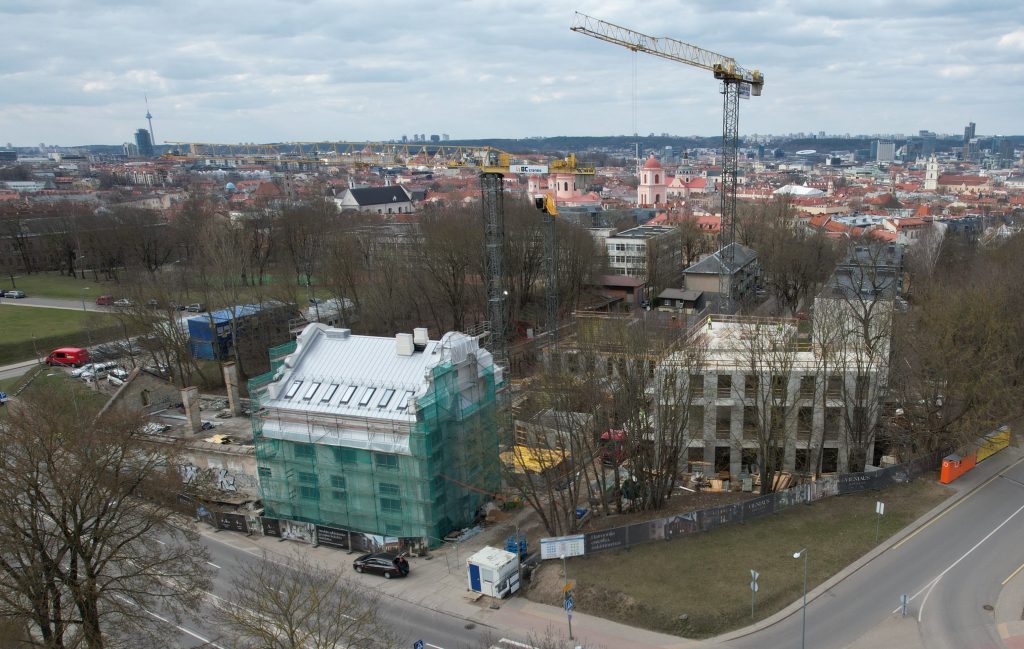Vilniaus džiazas (verslo centras) (K. Vanagėlio g. 11) - Office center - construction photos