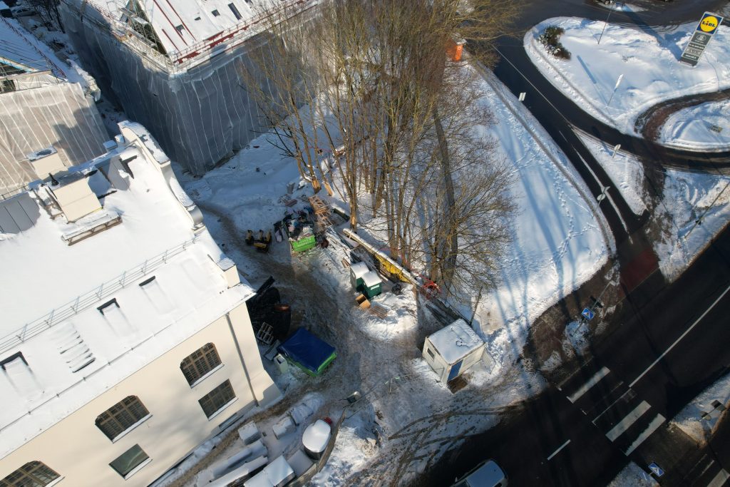 Ričardo Gavelio skveras (K. Vanagėlio g.) - Laukums - būvdarbu attēli