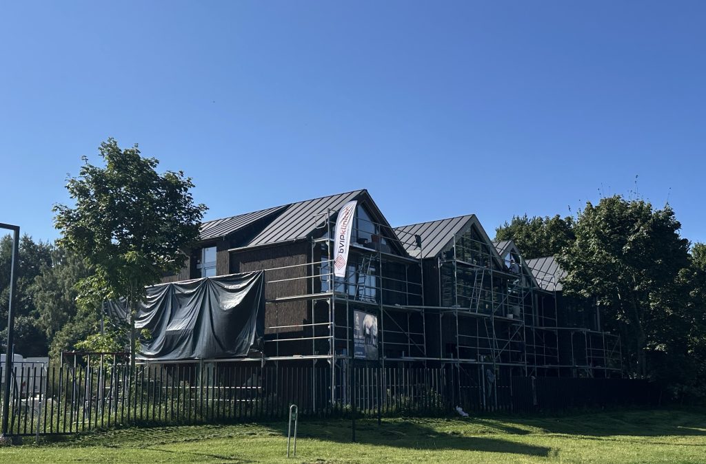 Pušyno Rezidencijos 3 etapas sublokuoti namai (J. A. Klempo g. 1, J. A. Klempo g. 2, E. Franco g. 1, E. Franco g. 2) - Row housing - construction photos