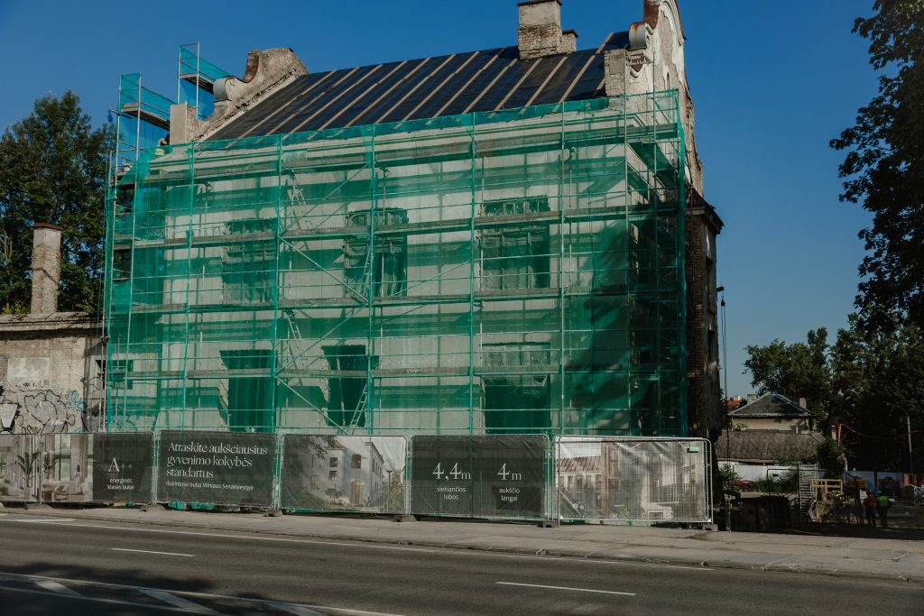 Vilniaus džiazas (verslo centras) (K. Vanagėlio g. 11) - Office center - construction photos