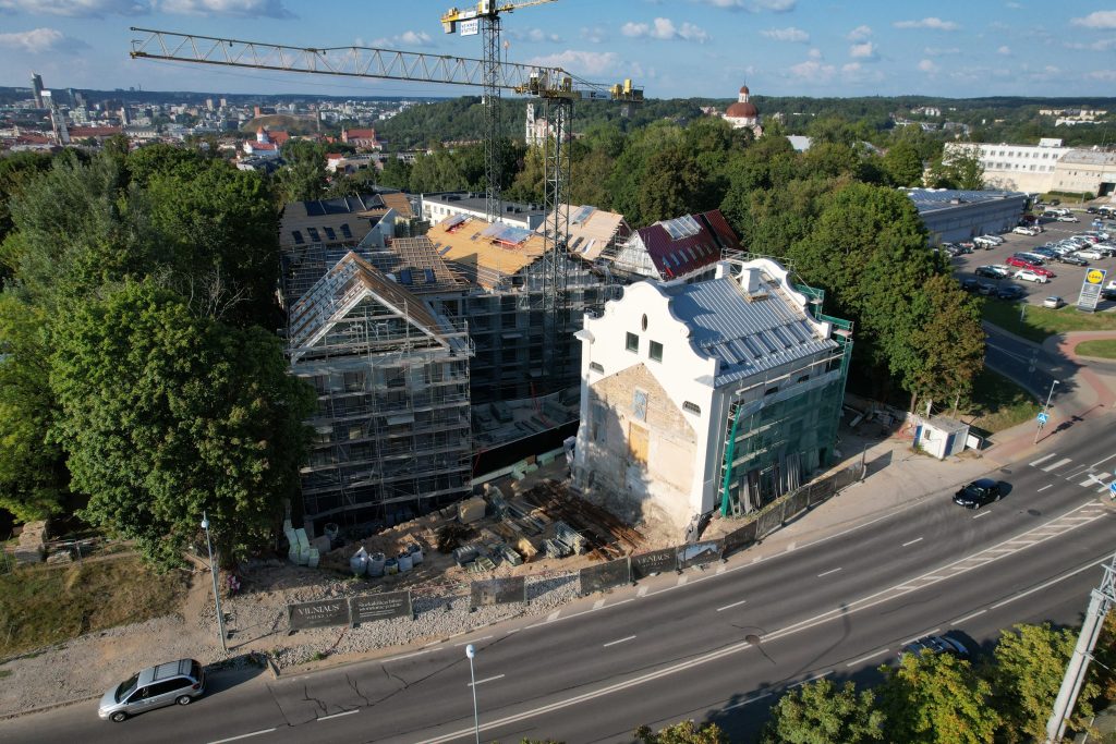 Vilniaus džiazas (verslo centras) (K. Vanagėlio g. 11) - Office center - construction photos
