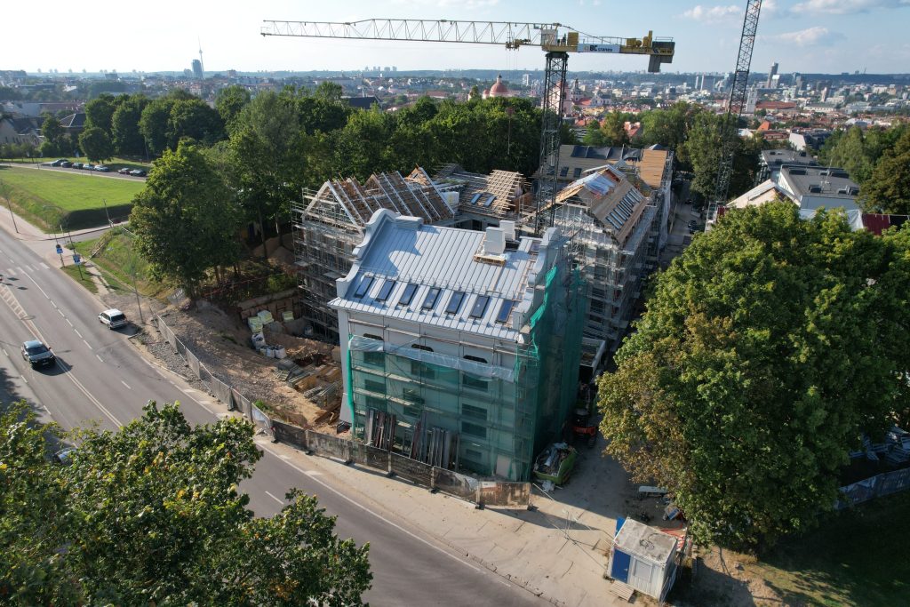 Vilniaus džiazas (verslo centras) (K. Vanagėlio g. 11) - Office center - construction photos