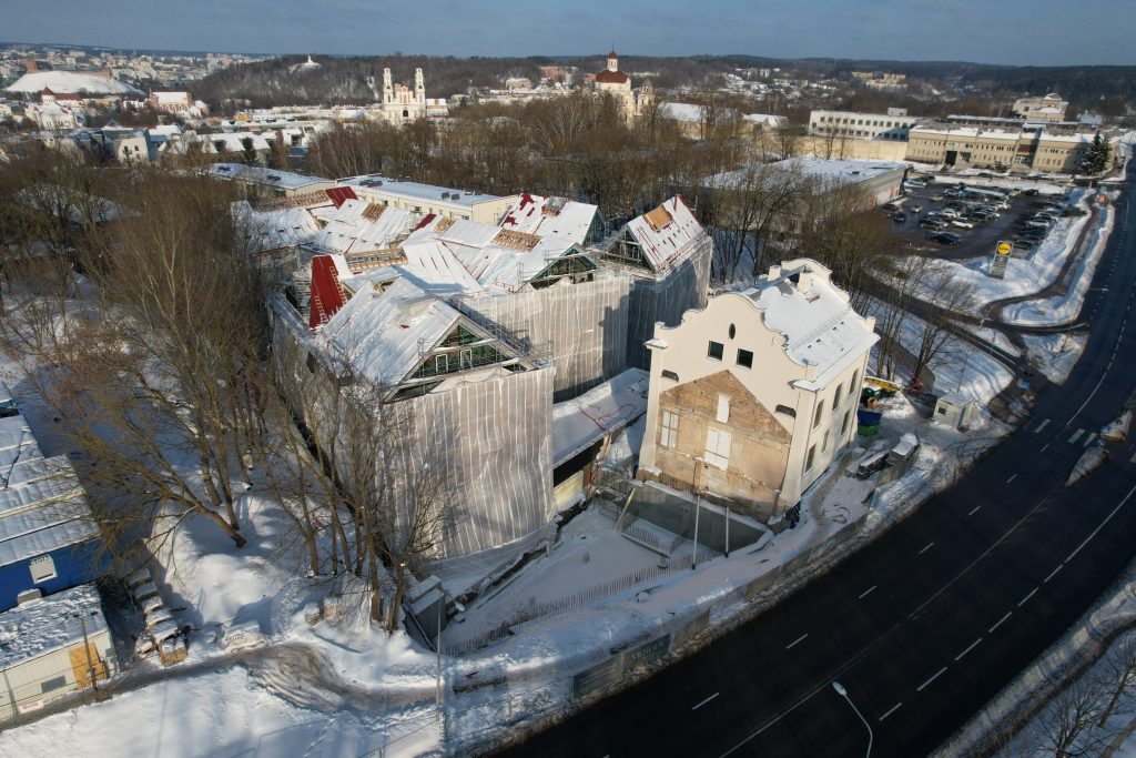 Vilniaus džiazas (verslo centras) (K. Vanagėlio g. 11) - Office center - construction photos