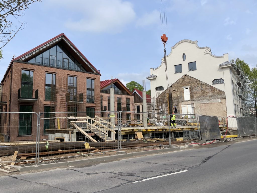 Vilniaus džiazas (verslo centras) (K. Vanagėlio g. 11) - Office center - construction photos