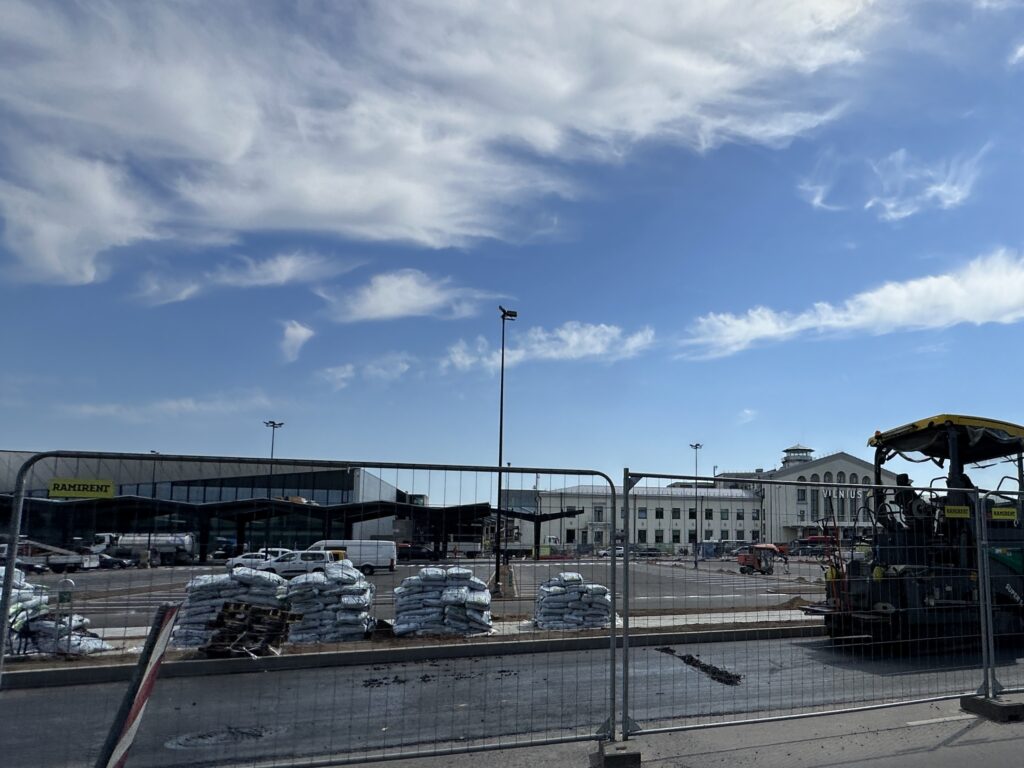 VNO aikštelių ir privažiavimo rekonstrukcija (Rodūnios kel. 2) - Parking facility - construction photos