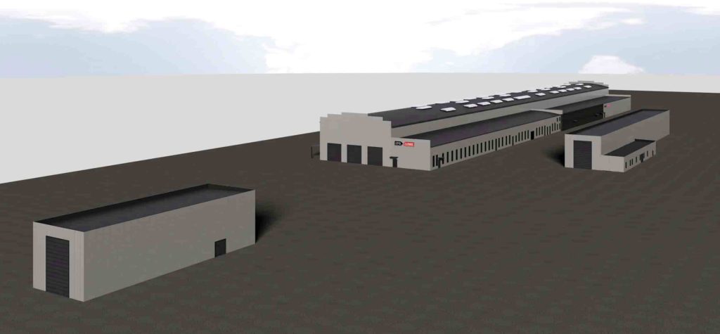 Elektrinių traukinių depo rekonstrukcija (Pramonės g. 78) - Dzelzceļš, Servisa termināls - vizualizācija
