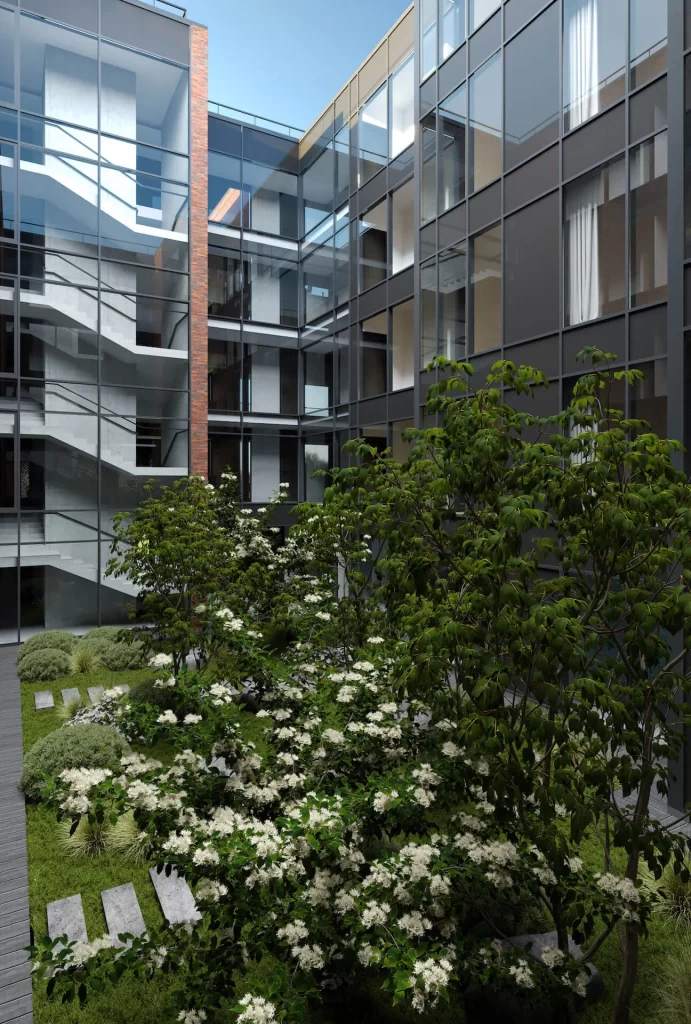 Panemunės apartamentai (Kampiškių g. 25) - Daudzdzīvokļu nams - vizualizācija