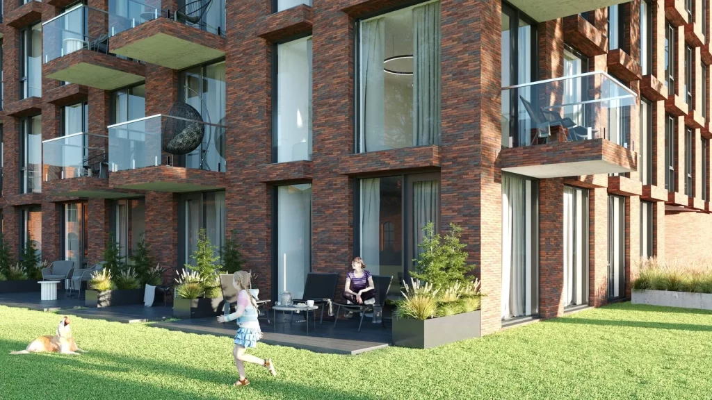 Panemunės apartamentai (Kampiškių g. 25) - Daudzdzīvokļu nams - vizualizācija