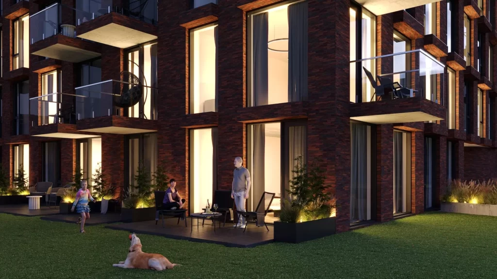 Panemunės apartamentai (Kampiškių g. 25) - Daudzdzīvokļu nams - vizualizācija