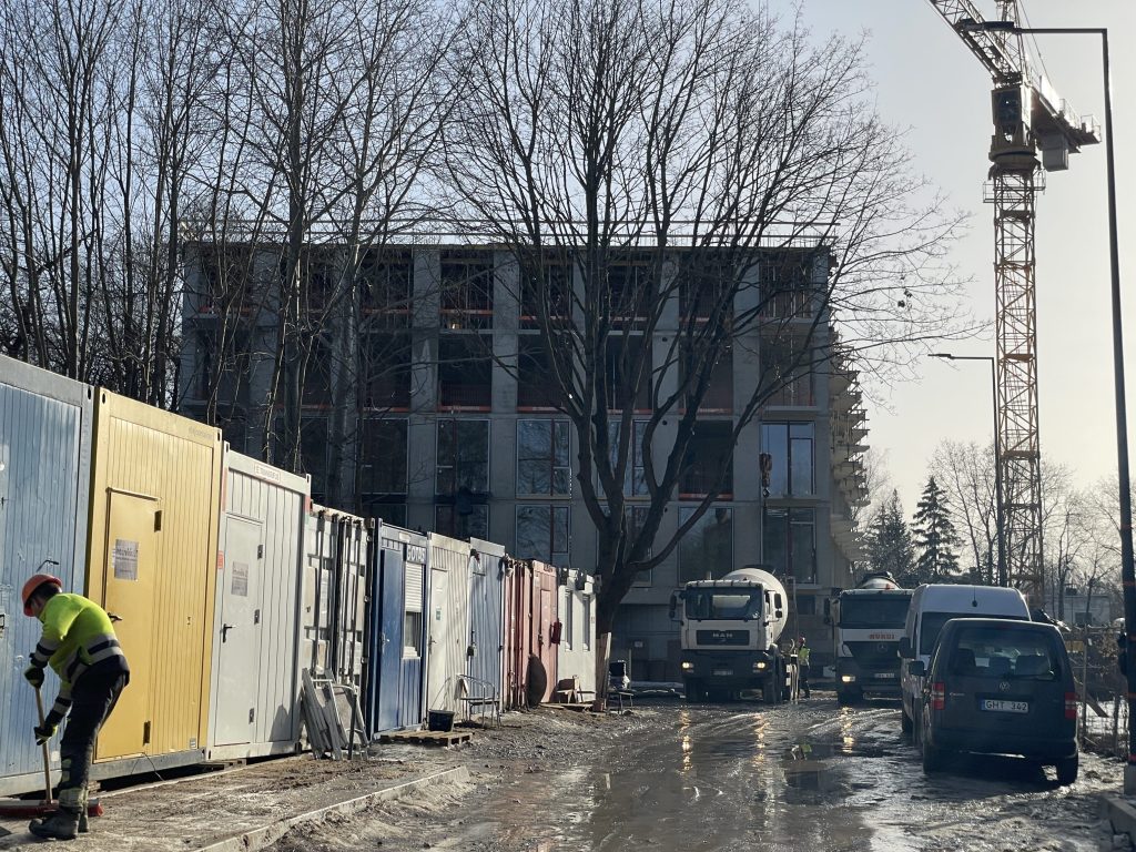 Panemunės apartamentai (Kampiškių g. 25) - Daudzdzīvokļu nams - būvdarbu attēli