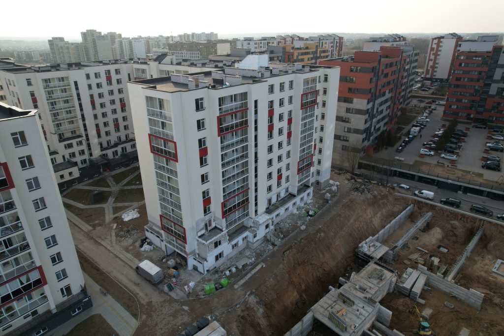 Leičių kiemas 7 etapas (Leičių g. 19) - Multi apartment - construction photos