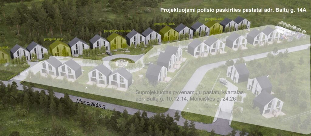 J7 Kvartalas II (Baltų g. 14A) - Row housing - visualization