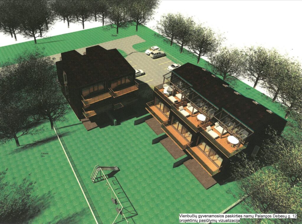 Debesų g. 12 (Debesų g. 12) - Row housing - visualization