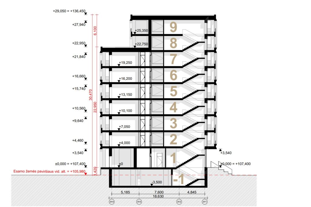 Geležinio Vilko g. 6A 1 etapas (Geležinio Vilko g. 6A) - Büroohoone - visuaalne