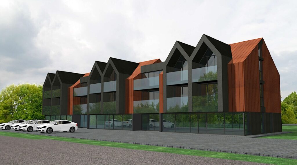 HILL GARDEN I (Užkanavės g. 46) - Multi apartment, Non-food store, Office center - visualization